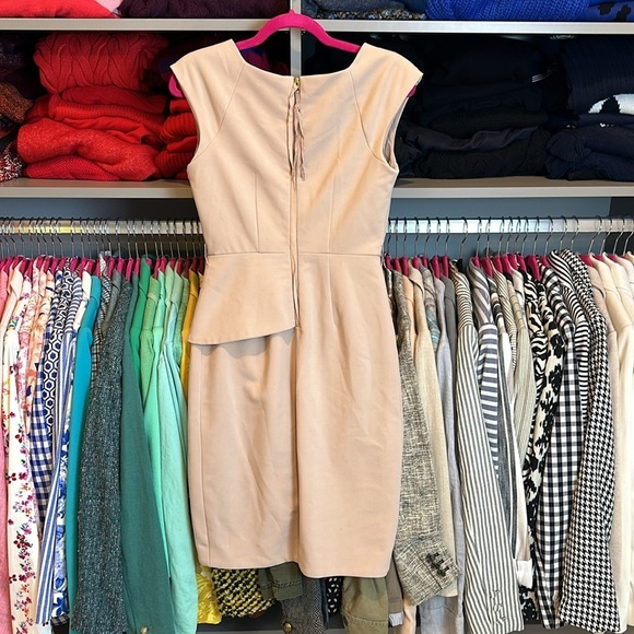 The Limited tan sleeveless midi dress size 0 - Picture 3 of 3